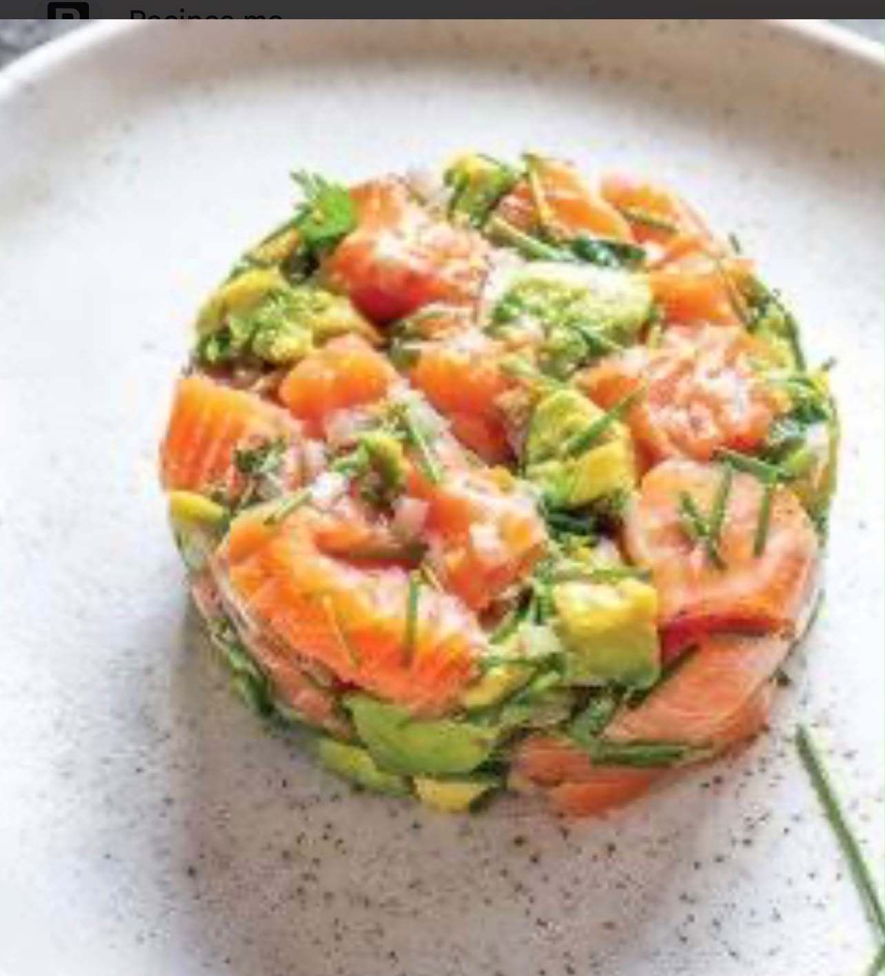 Tartare saumon avocat
